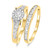 Photo of Bonny 1 ct tw. Round Cluster Bridal Set 14K Yellow Gold [BR533Y-C000]