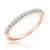 Photo of Luna 1 ct tw. Round Diamond Bridal Ring Set 10K Rose Gold [BT535RL]