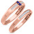 Photo of Chrisoula 1/5 Carat T.W. Diamond Matching Wedding Band Set 14K Rose Gold [WB869R]