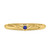 Photo of Neeja 1/6 CT. T.W. Sapphire and Diamond Matching Wedding Band Set 10K Yellow Gold [BT870YL]