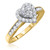 Photo of Darla 2/3 ct tw. Heart Diamond Engagement Ring 10K Yellow Gold [BT563YE-C000]