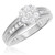 Photo of Braylin 1 ct tw. Round Diamond Matching Trio Ring Set 14K White Gold [BT502WE-C000]