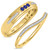 Photo of Diantha 1/3 CT. T.W. Diamond Matching Wedding Band Set 14K Yellow Gold [WB873Y]