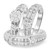 Photo of Bexley 1 1/1Round Diamond Matching Trio Ring Set 10K White Gold [BT503W-C000]
