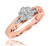 Photo of Willow 3/8 ct tw. Round Diamond Matching Trio Ring Set 10K Rose Gold [BT504RE-C000]