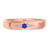 Photo of Abilia 1/4 CT. T.W. Sapphire and Diamond Matching Wedding Band Set 14K Rose Gold [BT877RM]