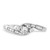 Photo of Serenity 1/3 ct tw. Princess Solitaire Diamond Engagement Ring 10K White Gold [BT566WE-P018]