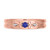 Photo of Garland 3/8 Carat T.W. Sapphire and Diamond Matching Wedding Band Set 10K Rose Gold [BT879RM]