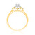 Photo of Calla 1/3 ct tw. Round Diamond Bridal Ring Set 10K Yellow Gold [BT551YE-C000]