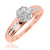 Photo of Neveah 3/8 ct tw. Round Diamond Matching Trio Ring Set 10K Rose Gold [BT507RE-C000]