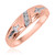 Photo of Neveah 3/8 ct tw. Round Diamond Matching Trio Ring Set 10K Rose Gold [BT507RM]