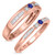 Photo of Hana 1/3 Carat T.W. Diamond Matching Wedding Band Set 14K Rose Gold [WB880R]