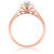 Photo of Bridgette 1/5 ct tw. Cushion Diamond Engagement Ring 14K Rose Gold [BT572RE-C000]