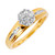 Photo of Neveah 3/8 ct tw. Round Diamond Matching Trio Ring Set 14K Yellow Gold [BT507YE-C000]