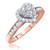 Photo of Darla 7/8 ct tw. Heart Diamond Bridal Ring Set 10K Rose Gold [BT563RE-C000]