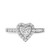 Photo of Darla 7/8 ct tw. Heart Diamond Bridal Ring Set 14K White Gold [BT563WE-C000]