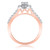 Photo of Olivia 3/4 ct tw. Round Solitaire Diamond Engagement Ring 10K Rose Gold [BT575RE-R029]