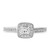 Photo of Allure 3/8 ct tw. Princess Solitaire Diamond Engagement Ring 10K White Gold [BT580WE-P018]