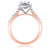 Photo of Piper 3/4 ct tw. Princess Diamond Bridal Ring Set 10K Rose Gold [BT568RE-C000]