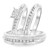 Photo of Farrah 5/8 ct tw. Princess Diamond Matching Trio Ring Set 14K White Gold [BT513W-C000]