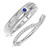 Photo of Kantuta 1/3 Carat T.W. Diamond Matching Wedding Band Set 10K White Gold [WB896W]