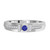 Photo of Bryony 1/3 CT. T.W. Sapphire and Diamond Matching Wedding Band Set 10K White Gold [BT897WM]