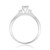 Photo of Wilhelmina 1/4 ct tw. Princess Diamond Engagement Ring 10K White Gold [BT587WE-C000]