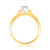 Photo of Wilhelmina 1/4 ct tw. Princess Diamond Engagement Ring 10K Yellow Gold [BT587YE-C000]