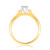 Photo of Wilhelmina 1/4 ct tw. Princess Diamond Engagement Ring 14K Yellow Gold [BT587YE-C000]