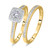 Photo of Bridgette 1/3 ct tw. Cushion Diamond Bridal Ring Set 14K Yellow Gold [BR572Y-C000]