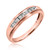 Photo of Effete 1/4 ct tw. Round Diamond Matching Trio Ring Set 14K Rose Gold [BT521RL]