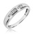 Photo of Effete 1/4 ct tw. Round Diamond Matching Trio Ring Set 14K White Gold [BT521WM]