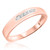 Photo of Amor 3/8 ct tw. Princess Diamond Matching Trio Ring Set 14K Rose Gold [BT522RM]