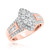Photo of Helena 1 ct tw. Fancy Diamond Engagement Ring 14K Rose Gold [BT636RE-C000]