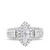 Photo of Helena 1 ct tw. Fancy Diamond Engagement Ring 10K White Gold [BT636WE-C000]