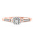 Photo of Enchanted 1/4 ct tw. Cushion Diamond Bridal Ring Set 10K Rose Gold [BT579RE-C000]