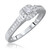 Photo of Enchanted 1/4 ct tw. Cushion Diamond Bridal Ring Set 14K White Gold [BT579WE-C000]
