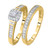 Photo of Enchanted 1/4 ct tw. Cushion Diamond Bridal Ring Set 14K Yellow Gold [BR579Y-C000]