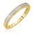 Photo of Enchanted 1/4 ct tw. Cushion Diamond Bridal Ring Set 14K Yellow Gold [BT579YL]