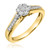 Photo of Oshun 1/2 ct tw. Round Diamond Matching Trio Ring Set 14K Yellow Gold [BT530YE-C000]