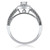 Photo of Allure 1/2 ct tw. Princess Solitaire Diamond Bridal Ring Set 10K White Gold [BT580WE-P018]