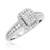 Photo of Journee 1/2 ct tw. Fancy Diamond Engagement Ring 14K White Gold [BT642WE-C000]