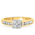 Photo of Arabella 1 1/8 ct tw. Princess Diamond Matching Trio Ring Set 14K Yellow Gold [BT532YE-C000]