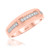 Photo of Emer 3/8 ct tw. Diamond His and Hers Matching Wedding Band Set 10K Rose Gold [BT916RM]