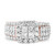 Photo of Felicity 3 3/8 ct tw. Princess Diamond Bridal Ring Set 10K Rose Gold [BT588RE-C000]