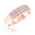 Photo of Jules 3/8 ct tw. Diamond His and Hers Matching Wedding Band Set 10K Rose Gold [BT917RM]