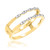 Photo of Jules 3/8 ct tw. Diamond His and Hers Matching Wedding Band Set 10K Yellow Gold [BT917YL]