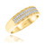 Photo of Jules 3/8 ct tw. Diamond His and Hers Matching Wedding Band Set 14K Yellow Gold [BT917YM]