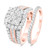 Photo of Louise 2 1/4 ct tw. Fancy Diamond Bridal Ring Set 10K Rose Gold [BR635R-C000]