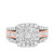 Photo of Louise 2 1/4 ct tw. Fancy Diamond Bridal Ring Set 10K Rose Gold [BT635RE-C000]